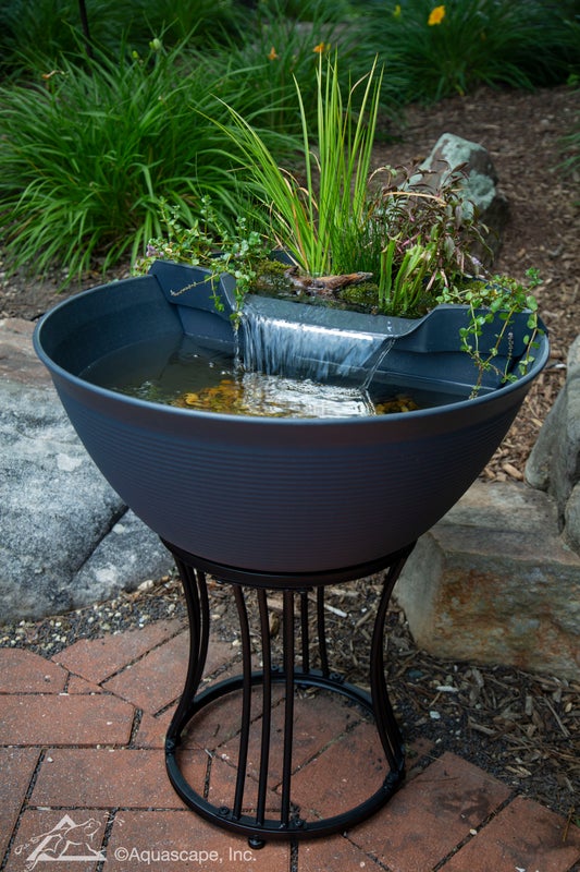AquaGarden Mini Pond Kit - Steel Grey