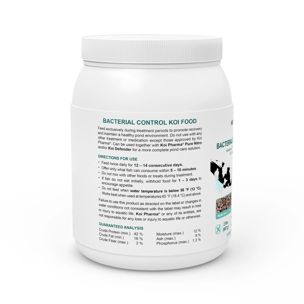 5lb Bacterial Control Koi Food by KOI PHARMA® - Bacterial Disease Neutralizer