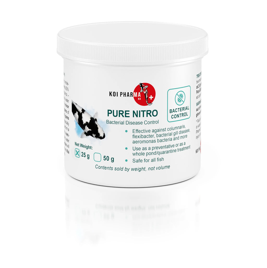 25 Gram Pure Nitro - Whole Pond Bacterial Medication for Koi Health
