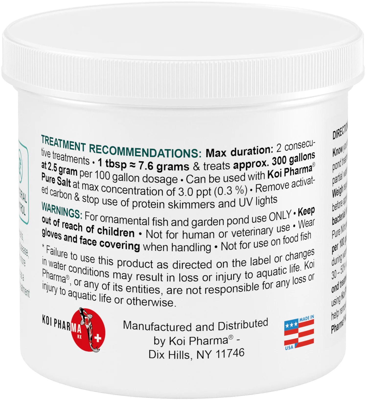 25 Gram Pure Nitro - Whole Pond Bacterial Medication for Koi Health